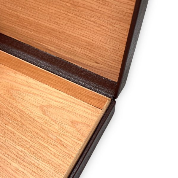 Humidor de viaje Credo de piel marrón - Imagen 2