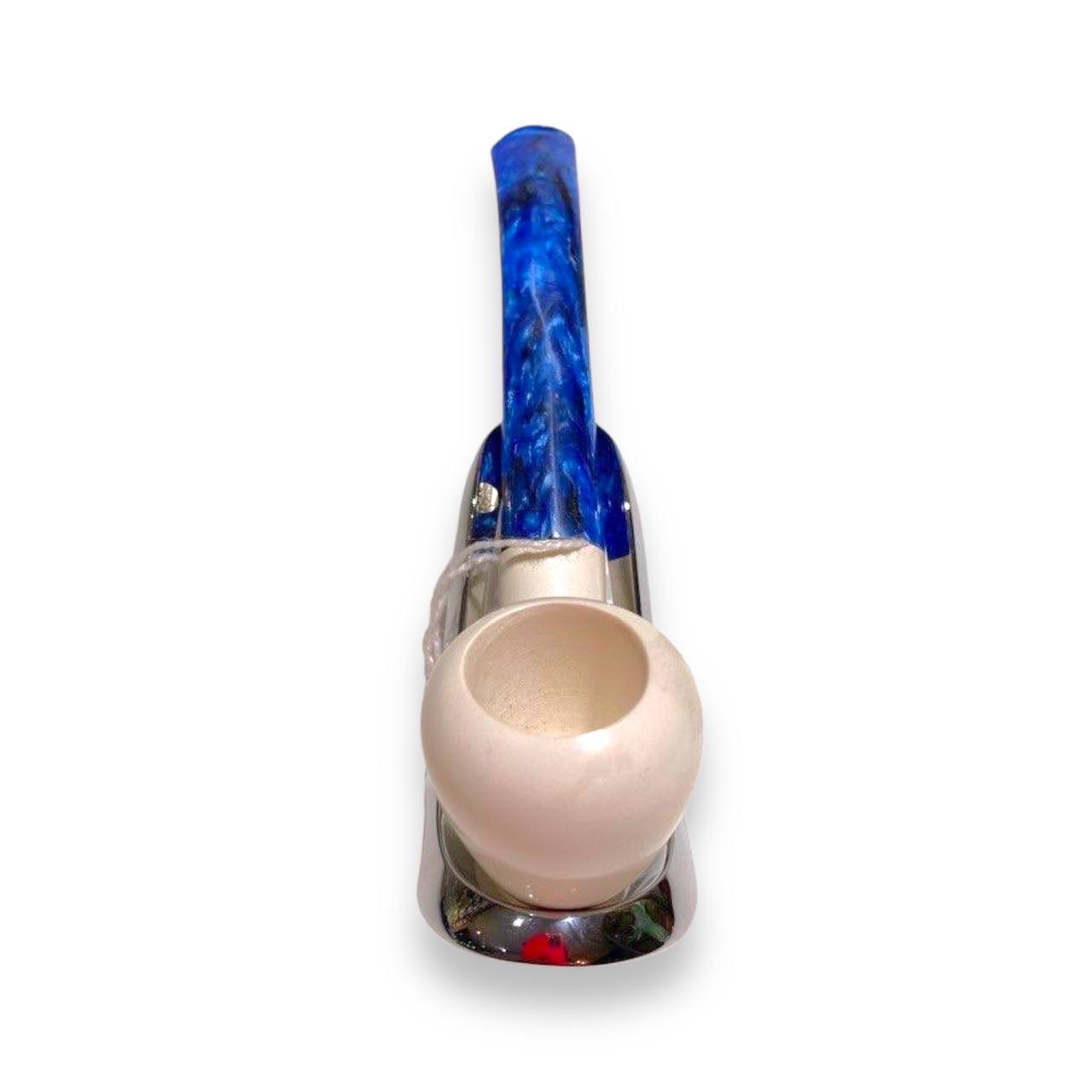 Pipa Cigar Specialist Espuma de Mar lisa (azul) - Imagen 3